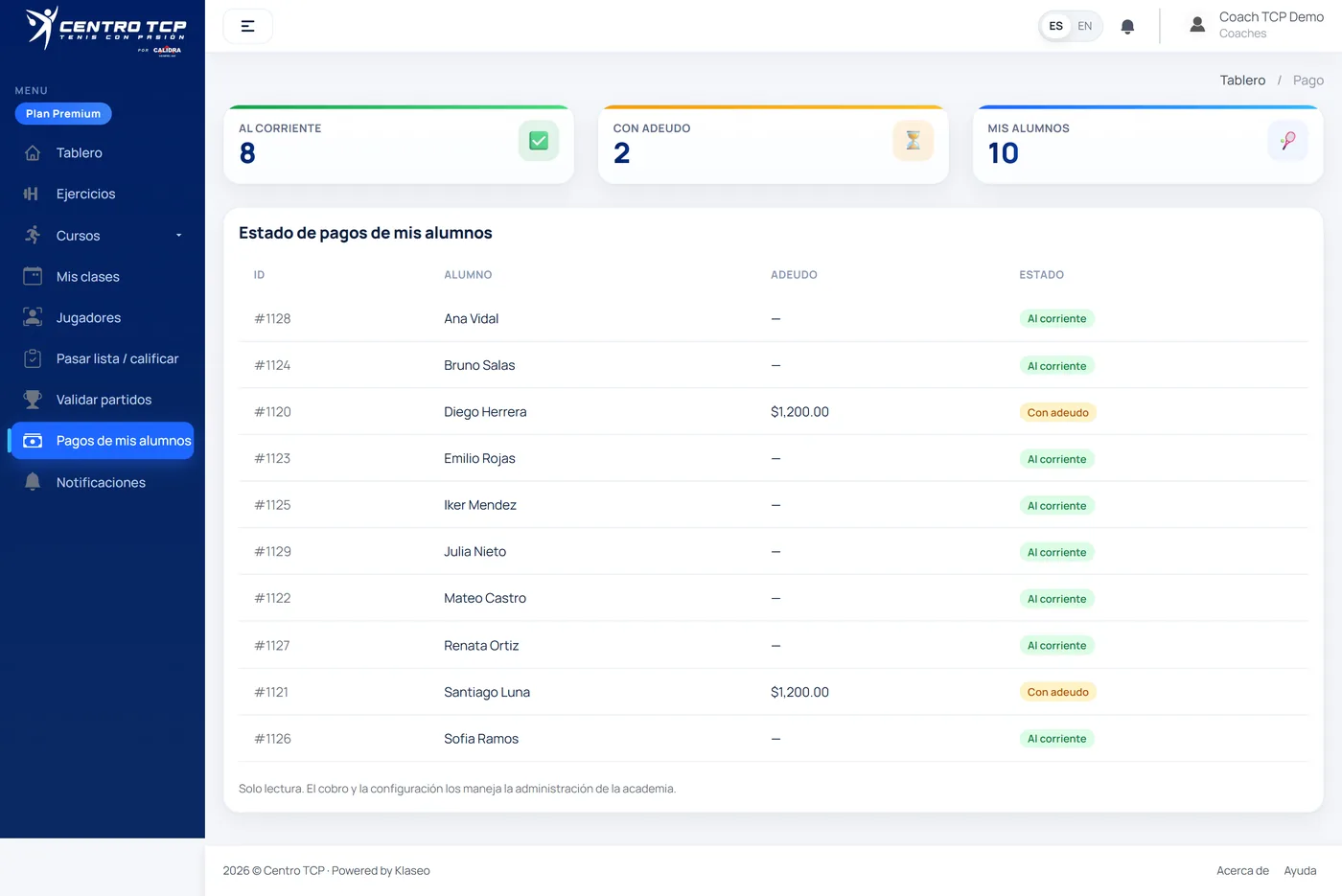 TCP payments