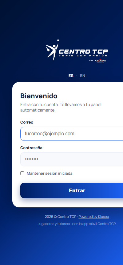 App Centro TCP con su logo